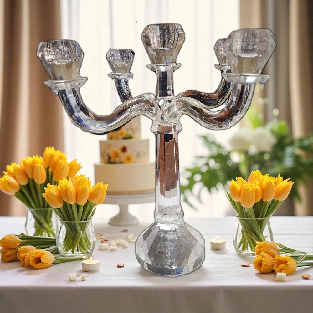 Shannon Crystal Candelabra by Godinger - Picture 5 of 16
